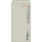 【既製品】長3(120x235mm)（〒枠あり）