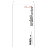 【既製品】長3(120x235mm)（〒枠あり）