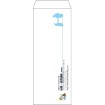 【オリジナル封筒】長40窓付き(90x225mm)(〒枠なし)