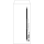 【既製品】長2(119x277mm)（〒枠なし）