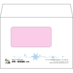 【オリジナル封筒】洋2窓付き(162x114mm)（〒枠なし）