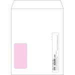 【オリジナル封筒】角5窓付き(190x240mm)（〒枠なし）