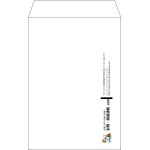 【既製品】角6(162x229mm)（〒枠なし）