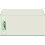 【既製品】洋4(235x105mm)（〒枠なし）