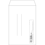 【既製品】角7(142x205mm)（〒枠なし）