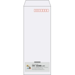 【既製品】長40(90x225mm)（〒枠あり）