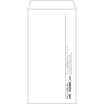 【既製品】長3(120x235mm)（〒枠なし）