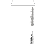 【既製品】角8(119x197mm)（〒枠なし）