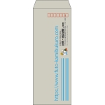 【既製品】長40(90x225mm)（〒枠あり）