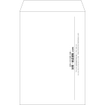 【既製品】角20(229x324mm)（〒枠なし）