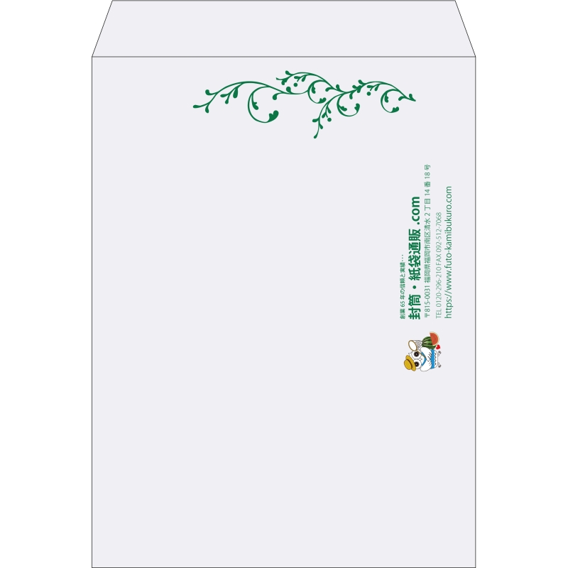 【既製品】角0(287x382mm)（〒枠なし）