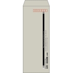 【既製品】長40(90x225mm)（〒枠あり）