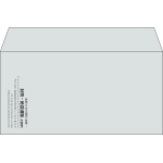【既製品】洋長3(235x120mm)（〒枠なし）