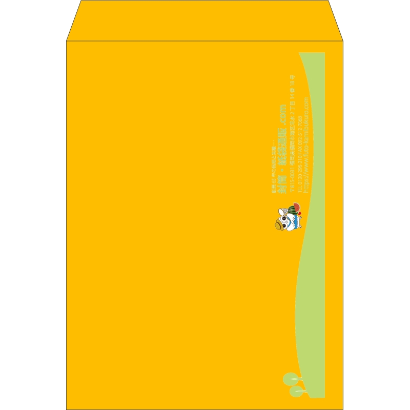 【既製品】角0(287x382mm)（〒枠なし）