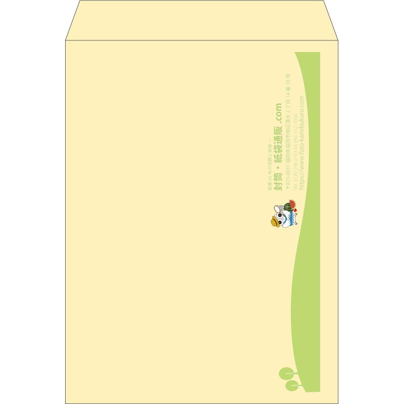 【既製品】角0(287x382mm)（〒枠なし）
