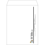 【既製品】角5(190x240mm)（〒枠なし）