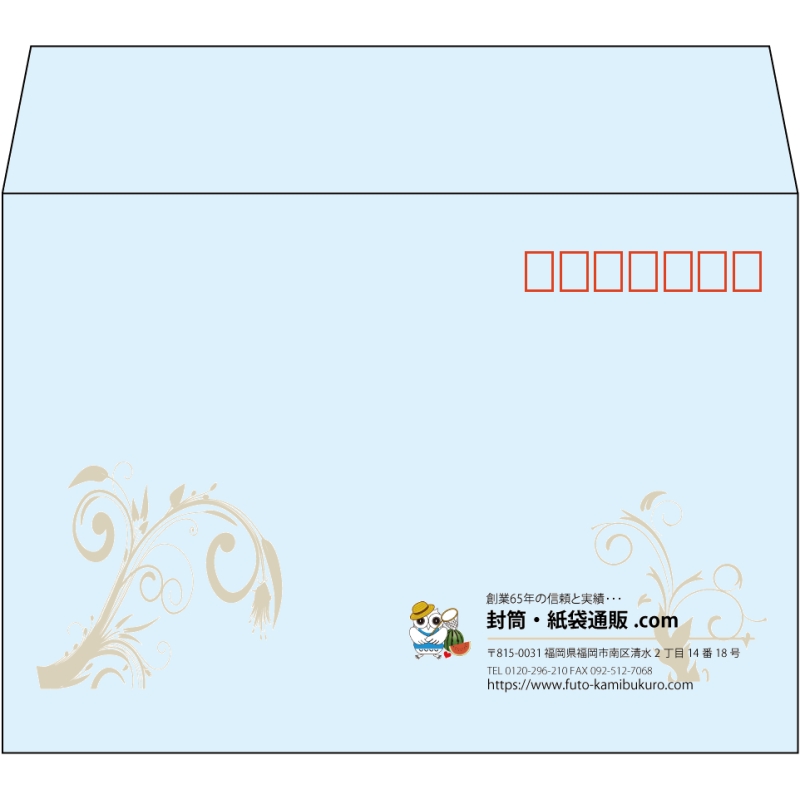 【既製品】洋2(162x114mm)（〒枠あり）