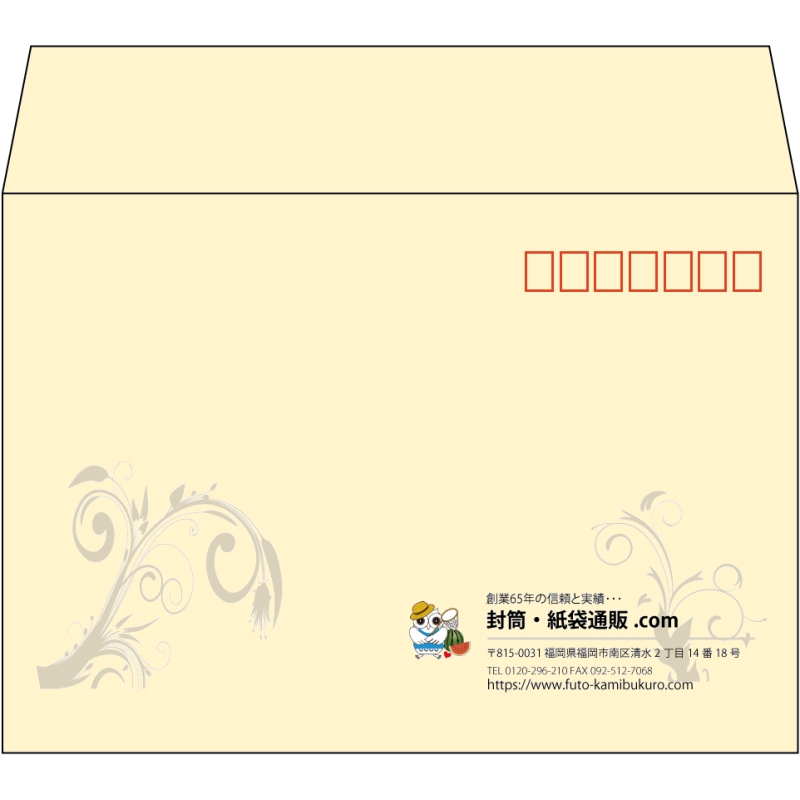 【既製品】洋2(162x114mm)（〒枠あり）