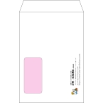 【オリジナル封筒】角6窓付き(162x229mm)（〒枠なし）