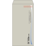 【既製品】長3(120x235mm)（〒枠あり）