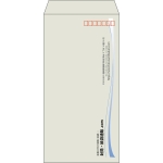 【既製品】長3(120x235mm)（〒枠あり）