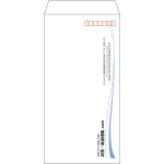【既製品】長3(120x235mm)（〒枠あり）