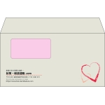 【既製品】洋長3窓付き(235x120mm)（〒枠なし）