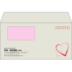 【既製品】洋長3窓付き(235x120mm)（〒枠あり）