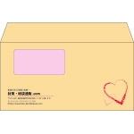 【既製品】洋長3窓付き(235x120mm)（〒枠なし）