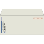 【既製品】洋4(235x105mm)（〒枠あり）