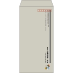 【既製品】長3(120x235mm)（〒枠あり）