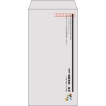 【既製品】長3(120x235mm)（〒枠あり）