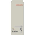 【既製品】長40(90x225mm)（〒枠あり）