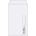 【既製品】角8(119x197mm)（〒枠なし）