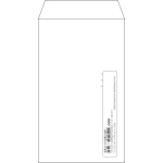 【既製品】角8(119x197mm)（〒枠なし）