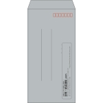【既製品】長3(120x235mm)（〒枠あり）