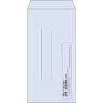 【既製品】長3(120x235mm)（〒枠なし）