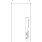 【既製品】長3(120x235mm)（〒枠なし）