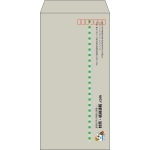 【既製品】長3(120x235mm)（〒枠あり）
