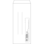 【既製品】長4(90x205mm)（〒枠なし）