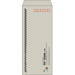 【既製品】長4(90x205mm)（〒枠あり）