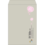 【既製品】角1(270x382mm)（〒枠なし）