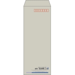 【既製品】長40(90x225mm)（〒枠あり）