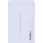 【既製品】角1(270x382mm)（〒枠なし）