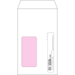 【オリジナル封筒】角8窓付き(119x197mm)（〒枠なし）