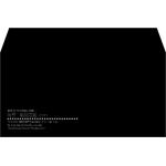 【既製品】洋長3(235x120mm)（〒枠なし）