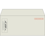 【既製品】洋4(235x105mm)（〒枠あり）
