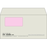 【既製品】洋長3窓付き(235x120mm)（〒枠なし）
