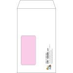 【オリジナル封筒】角8窓付き(119x197mm)（〒枠なし）