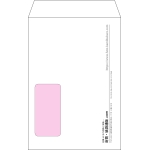 【オリジナル封筒】角6窓付き(162x229mm)（〒枠なし）